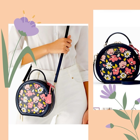 SOLD NWT Kate Spade Floral Traveler Canteen Crossbody Bag - Picture 8 of 9